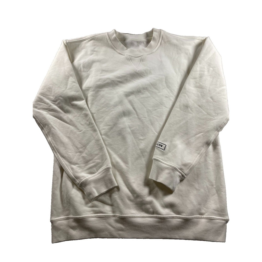 Lululemon Cream Oversized Crewneck Sweatshirt Womens Pullover Lounge Gym